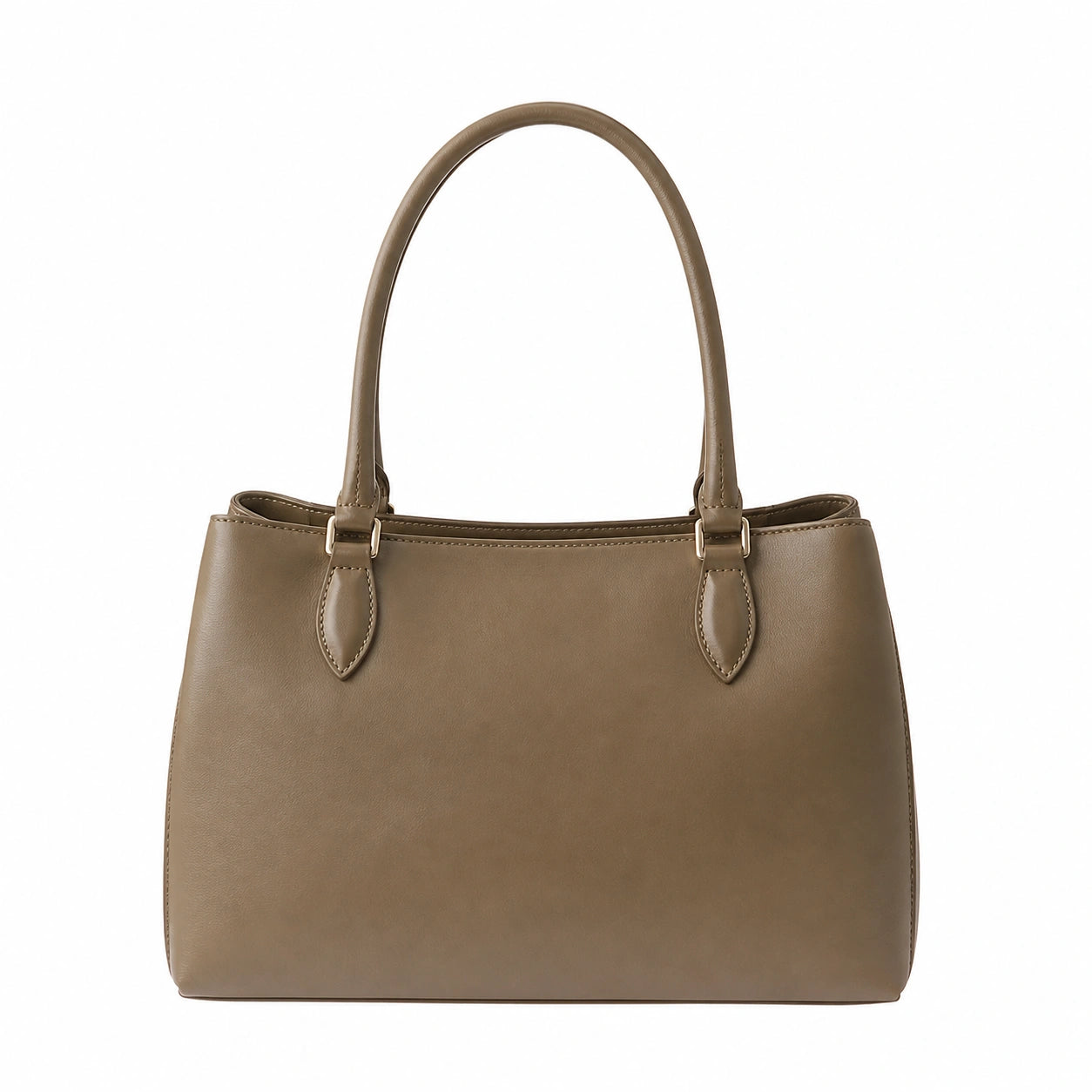 Bagzora Women's Taupe Faux Leather Structured Handbag