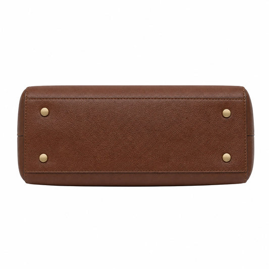 Textured Brown Faux Leather