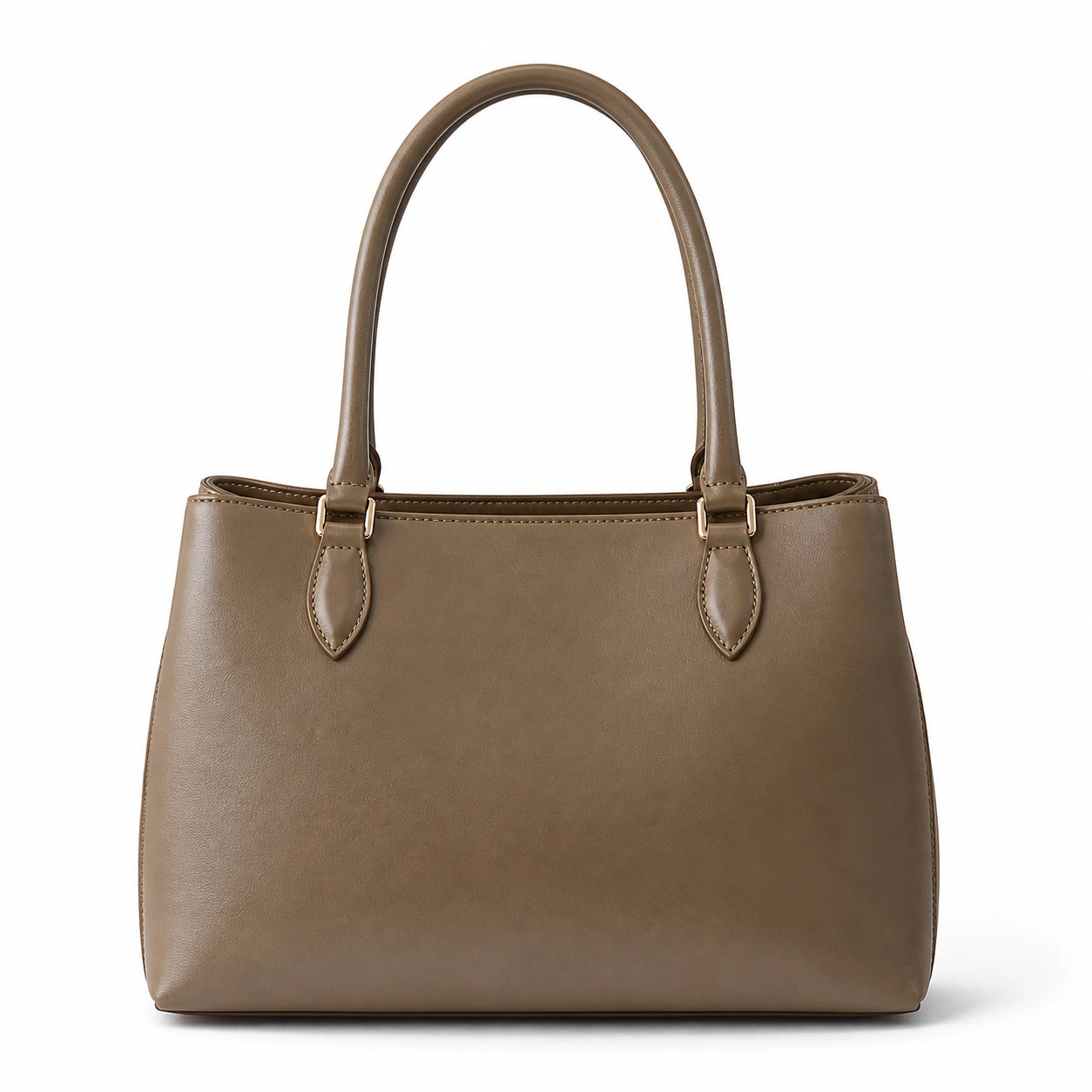 Bagzora Women's Taupe Faux Leather Structured Handbag