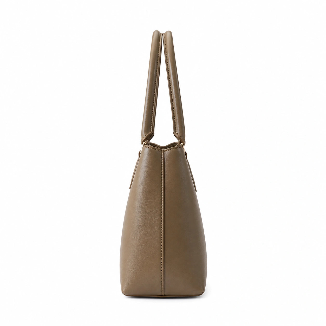Bagzora Women's Taupe Faux Leather Structured Handbag